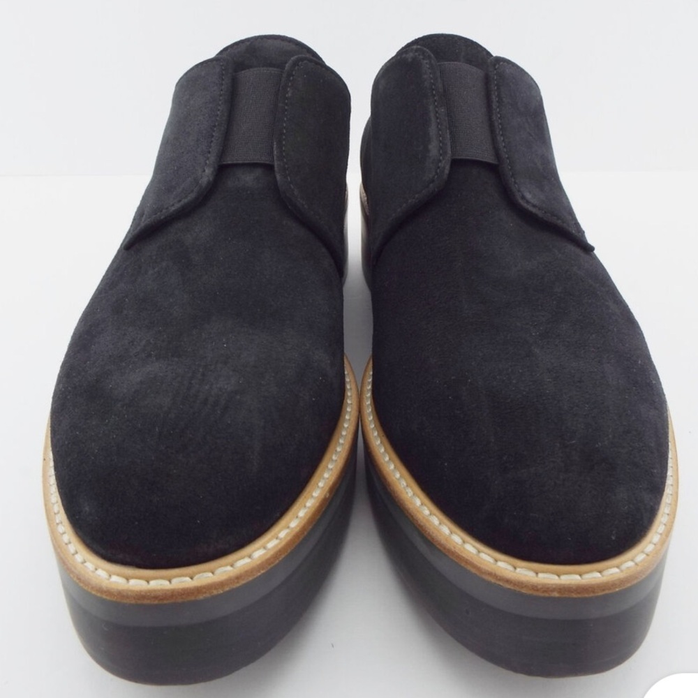 Vince Women’s Classic Black Davy Slip-On Suede Loafers • Sz 8.5